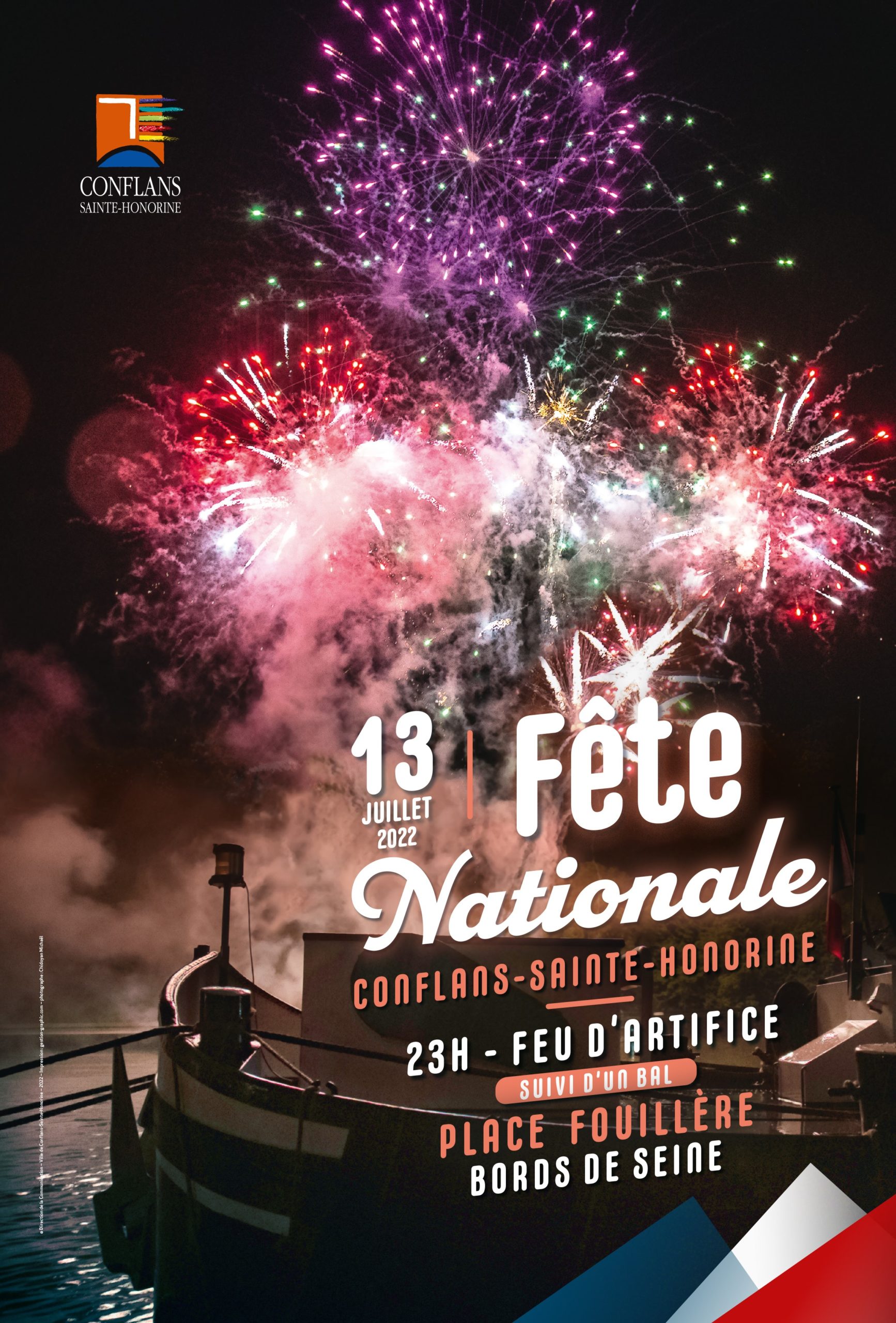 Un feu d'artifice pour la Fête nationale - Ville de Conflans-Sainte-Honorine