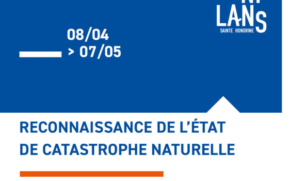 Reconnaissance de l’état de catastrophe naturelle de la commune