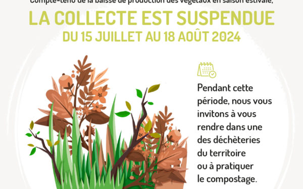 Collecte des déchets végétaux – été 2024