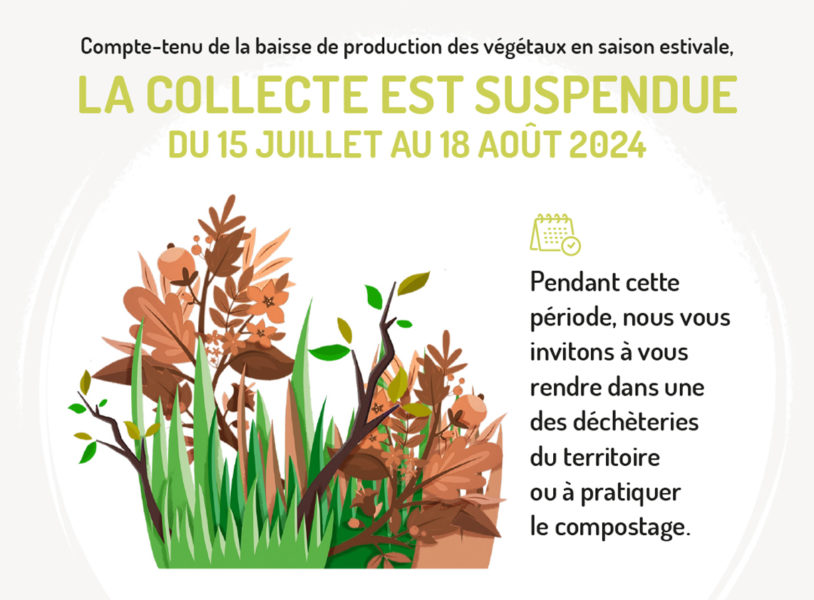 Collecte des déchets végétaux – été 2024