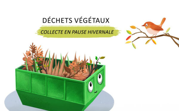 Collecte des déchets verts suspendue pendant l’hiver