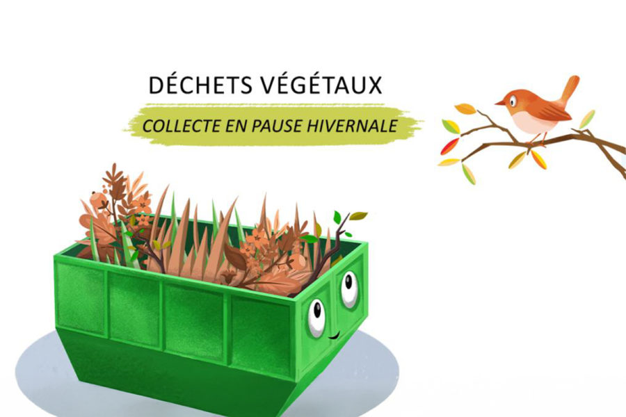 Collecte des déchets verts suspendue pendant l’hiver