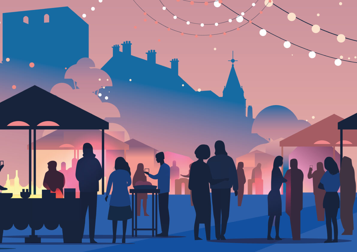 Marché artisanal nocturne