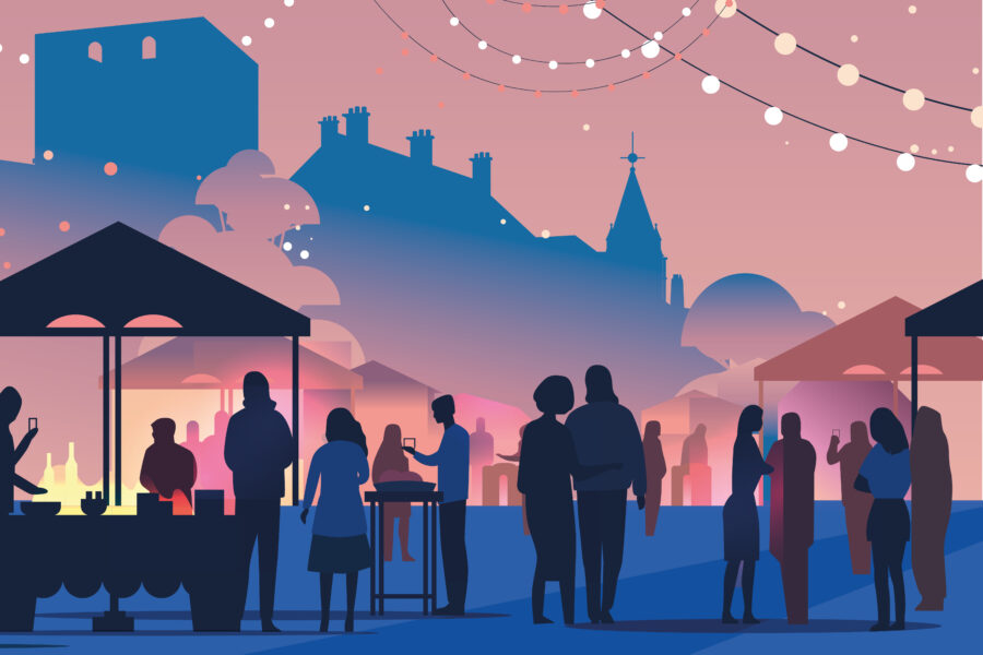 Marché artisanal nocturne